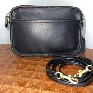 Coach Black Leather Carnival crossbody